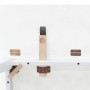 Mesa de comedor de madera maciza de caucho blanco en Mesas de comedor | Comprar online en Foru.es