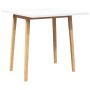 Dining Table Natural Solid Wood Rubber en Mesas de comedor | Comprar online en Foru.es