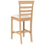 Taburetes de bar con cojines 2 uds madera maciza natural caucho en Taburetes de cocina | Comprar online en Foru.es