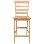 Taburetes de bar 2 uds madera maciza natural caucho en Taburetes de cocina | Comprar online en Foru.es
