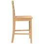 Taburetes de bar 2 uds madera maciza natural caucho en Taburetes de cocina | Comprar online en Foru.es