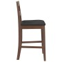 Taburetes de bar con cojines 2 uds madera maciza marrón caucho en Taburetes de cocina | Comprar online en Foru.es