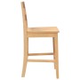 Taburetes de bar 2 uds madera maciza natural caucho en Taburetes de cocina | Comprar online en Foru.es