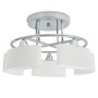 Lámpara de techo pantalla cristal elipse 5 bombillas E14 200 W de vidaXL, Apliques de techo - Ref: Foro24-50494, Precio: 73,7...