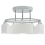 Lámpara de techo pantalla cristal elipse 5 bombillas E14 200 W de vidaXL, Apliques de techo - Ref: Foro24-50494, Precio: 78,0...