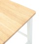 Taburetes de bar 2 uds madera maciza blanca caucho en Taburetes de cocina | Comprar online en Foru.es