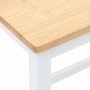 Sillas de bar 2 uds madera maciza blanca caucho en Taburetes de cocina | Comprar online en Foru.es