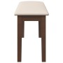 Banco 90 cm Madera Maciza Marrón Caucho en Bancos de comedor y cocina | Comprar online en Foru.es