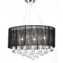 Lámpara colgante con 85 cristales negros de vidaXL, Lámparas de araña - Ref: Foro24-60344, Precio: 112,78 €, Descuento: %
