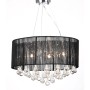 Lámpara colgante con 85 cristales negros de vidaXL, Lámparas de araña - Ref: Foro24-60344, Precio: 122,89 €, Descuento: %