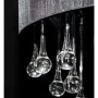 Lámpara colgante con 85 cristales negros de vidaXL, Lámparas de araña - Ref: Foro24-60344, Precio: 112,78 €, Descuento: %