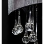 Lámpara colgante con 85 cristales negros de vidaXL, Lámparas de araña - Ref: Foro24-60344, Precio: 122,89 €, Descuento: %