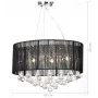 Lámpara colgante con 85 cristales negros de vidaXL, Lámparas de araña - Ref: Foro24-60344, Precio: 112,78 €, Descuento: %