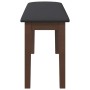 Banco 90 cm Madera Maciza Marrón Caucho en Bancos de comedor y cocina | Comprar online en Foru.es