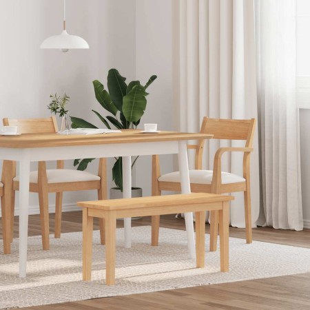 Banco 90 cm Madera Maciza Caucho en Bancos de comedor y cocina | Comprar online en Foru.es