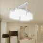 Lámpara de techo pantalla cristal elipse 4 bombillas E14 de vidaXL, Apliques de techo - Ref: Foro24-240988, Precio: 58,41 €, ...