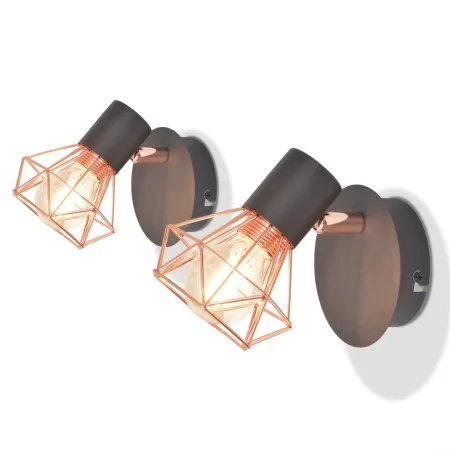 Lámparas de pared con 2 bombillas LED de filamento 2 uds 8 W de vidaXL, Apliques de pared - Ref: Foro24-244393, Precio: 21,49...
