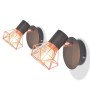 Lámparas de pared con 2 bombillas LED de filamento 2 uds 8 W de vidaXL, Apliques de pared - Ref: Foro24-244393, Precio: 21,73...