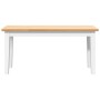 Banco 90 cm madera maciza caucho blanco en Bancos de comedor y cocina | Comprar online en Foru.es