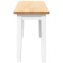 Banco 90 cm madera maciza caucho blanco en Bancos de comedor y cocina | Comprar online en Foru.es
