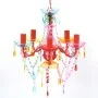 Luz de Cristal 5 Bombillas Multicolor de vidaXL, Lámparas de araña - Ref: Foro24-240311, Precio: 65,07 €, Descuento: %