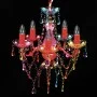Luz de Cristal 5 Bombillas Multicolor de vidaXL, Lámparas de araña - Ref: Foro24-240311, Precio: 65,07 €, Descuento: %