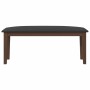 Banco 110 cm madera maciza marrón caucho en Bancos de comedor y cocina | Comprar online en Foru.es