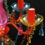 Luz de Cristal 5 Bombillas Multicolor de vidaXL, Lámparas de araña - Ref: Foro24-240311, Precio: 65,07 €, Descuento: %