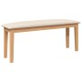 Banco 110 cm Madera Maciza Caucho en Bancos de comedor y cocina | Comprar online en Foru.es