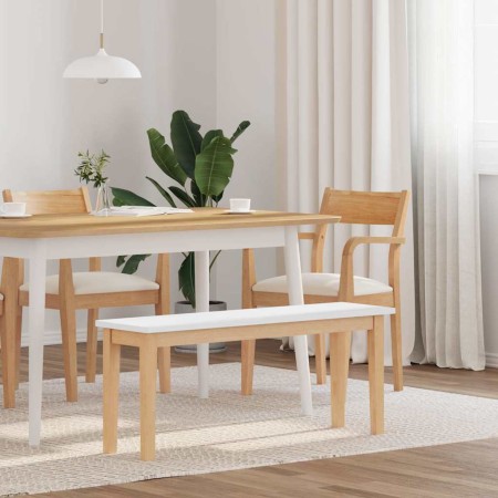 Banco 110 cm Madera Maciza Caucho en Bancos de comedor y cocina | Comprar online en Foru.es