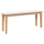 Banco 110 cm Madera Maciza Caucho en Bancos de comedor y cocina | Comprar online en Foru.es