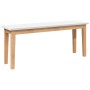 Banco 110 cm Madera Maciza Caucho en Bancos de comedor y cocina | Comprar online en Foru.es