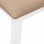 Banco 110 cm madera maciza caucho blanco en Bancos de comedor y cocina | Comprar online en Foru.es