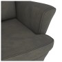 Silla mecedora patas de madera de caucho terciopelo gris oscuro de vidaXL, Mecedoras - Ref: Foro24-329364, Precio: 217,39 €, ...