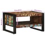 Mesa de centro multicolor 70x50x38 cm madera maciza reciclada en Mesas de centro | Comprar online en Foru.es