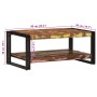 Mesa de centro multicolor 90x50x38 cm madera maciza reciclada en Mesas de centro | Comprar online en Foru.es