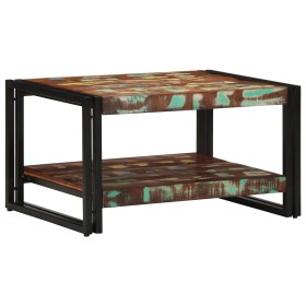 Mesa de centro multicolor 70x50x38 cm madera maciza reciclada en Mesas de centro | Comprar online en Foru.es