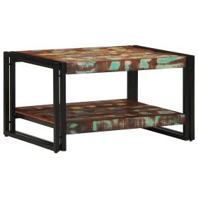 Mesa de centro multicolor 70x50x38 cm madera maciza reciclada en Mesas de centro | Comprar online en Foru.es