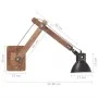 Lámpara de pared redonda estilo industrial negra E27 de vidaXL, Apliques de pared - Ref: Foro24-320577, Precio: 58,69 €, Desc...