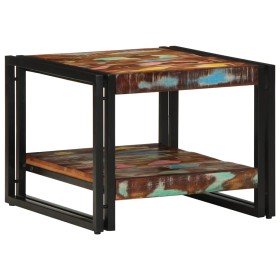 Mesa de centro multicolor 50x50x38 cm madera maciza reciclada en Mesas de centro | Comprar online en Foru.es