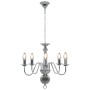 Lámpara de araña plateada con 5 bombillas E14 de vidaXL, Lámparas de araña - Ref: Foro24-281616, Precio: 76,58 €, Descuento: %