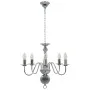 Lámpara de araña plateada con 5 bombillas E14 de vidaXL, Lámparas de araña - Ref: Foro24-281616, Precio: 78,82 €, Descuento: %