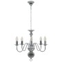 Lámpara de araña plateada con 5 bombillas E14 de vidaXL, Lámparas de araña - Ref: Foro24-281616, Precio: 76,58 €, Descuento: %