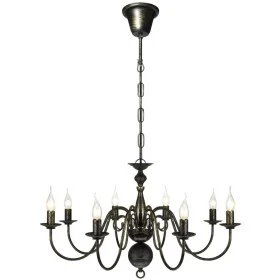 Lámpara de araña antique metal negro 8 bombillas E14 de vidaXL, Lámparas de araña - Ref: Foro24-241384, Precio: 100,99 €, Des...