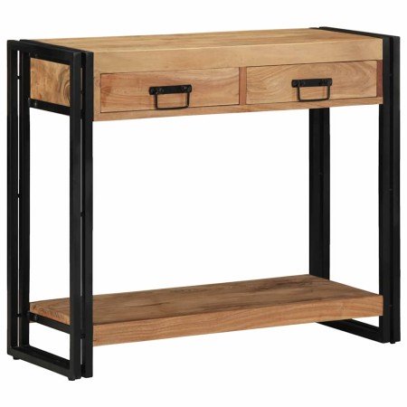 Mesa Consola Marrón 90 x 33 x 75 cm Madera de Acacia Sólida en Mesas auxiliares | Comprar online en Foru.es