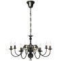 Lámpara de araña antique metal negro 8 bombillas E14 de vidaXL, Lámparas de araña - Ref: Foro24-241384, Precio: 92,63 €, Desc...