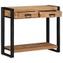 Mesa Consola Marrón 90 x 33 x 75 cm Madera de Acacia Sólida en Mesas auxiliares | Comprar online en Foru.es