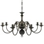 Lámpara de araña antique metal negro 8 bombillas E14 de vidaXL, Lámparas de araña - Ref: Foro24-241384, Precio: 92,63 €, Desc...