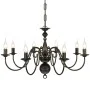 Lámpara de araña antique metal negro 8 bombillas E14 de vidaXL, Lámparas de araña - Ref: Foro24-241384, Precio: 100,99 €, Des...