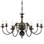 Lámpara de araña antique metal negro 8 bombillas E14 de vidaXL, Lámparas de araña - Ref: Foro24-241384, Precio: 92,63 €, Desc...